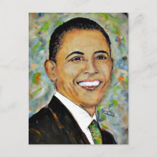 Portret van president Obama (2008) Briefkaart