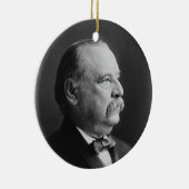 Portret van President Stephen Grover Cleveland Keramisch Ornament (Rechts)