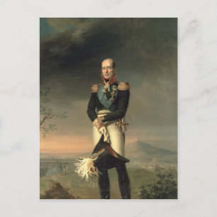 Portret van Prince Mikhail Barclay de Tolly Briefkaart