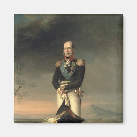 Portret van Prince Mikhail Barclay de Tolly Magneet (Voorkant)