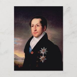 Portret van Prince Sergej Golitsyn, post 1828 Briefkaart