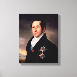Portret van Prince Sergej Golitsyn, post 1828 Canvas Afdruk