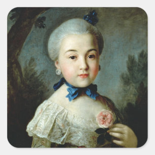 Portret van Princess Charlotte Sophia Vierkante Sticker