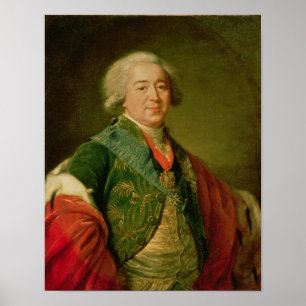 Portret van prins Alexander Borisovich Kurakin Poster