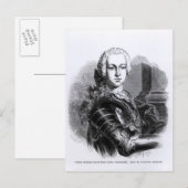 Portret van Prins Charles Edward Stuart Briefkaart (Voorkant / Achterkant)