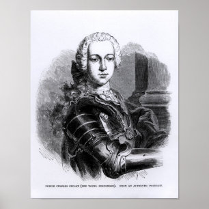 Portret van Prins Charles Edward Stuart Poster