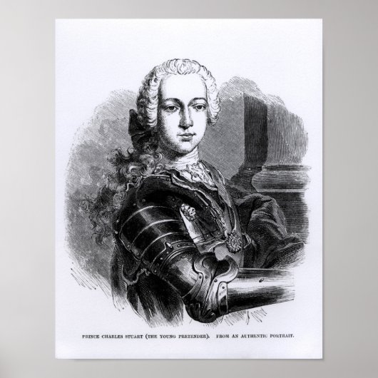 Portret van Prins Charles Edward Stuart Poster (Voorkant)