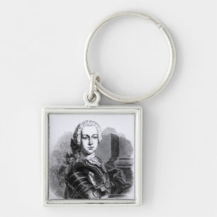 Portret van Prins Charles Edward Stuart Sleutelhanger