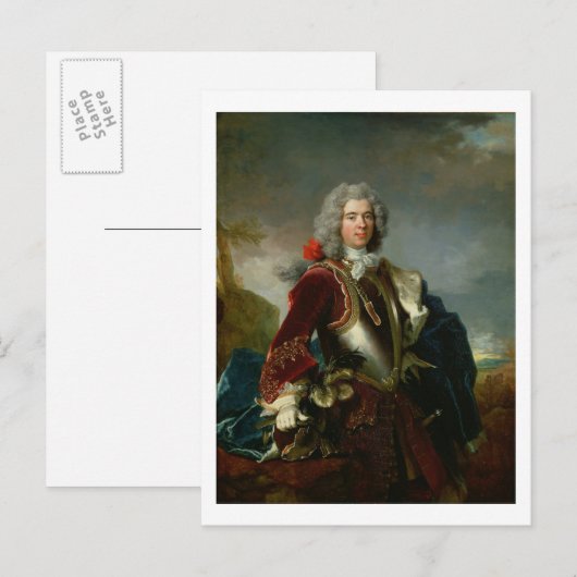 Portret van prins Jacques 1er Grimaldi (olie op ca Briefkaart (Voorkant / Achterkant)