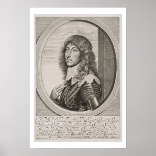 Portret van prins Rupert (1619-82) graaf Palatine Poster