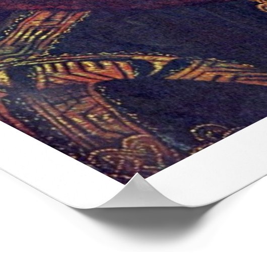 Portret van prins William van Sinaasappel Poster (Hoek)