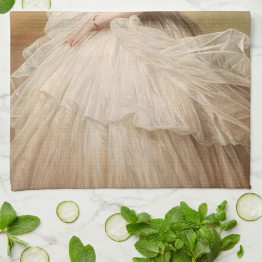 Portret van prinses Alexandra Theedoek (Gevouwen)