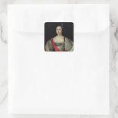Portret van prinses Anna Vierkante Sticker (Tas)