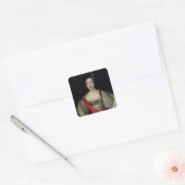Portret van prinses Anna Vierkante Sticker (Envelop)