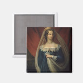 Portret van prinses Charlotte von Preussen Magneet (Voorkant / Achterkant)