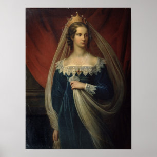 Portret van prinses Charlotte von Preussen Poster