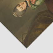 Portret van prinses Frederika door Johann Ziesenis Tissuepapier (Detail)