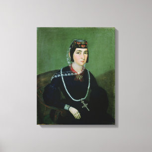 Portret van prinses Salome Chavchavadze Canvas Afdruk