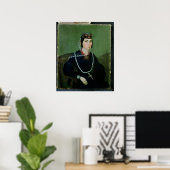 Portret van prinses Salome Chavchavadze Poster (Thuiskantoor)