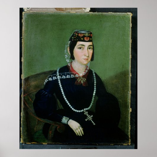 Portret van prinses Salome Chavchavadze Poster (Voorkant)