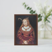 Portret van prinses Sybille van de vliegers als br Briefkaart (Staand voorkant)