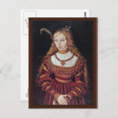 Portret van prinses Sybille van de vliegers als br Briefkaart (Voorkant / Achterkant)