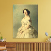Portret van prinses van Baden, 1856 Canvas Afdruk (Insitu (Woonkamer))