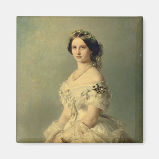 Portret van prinses van Baden, 1856 Magneet (Voorkant)