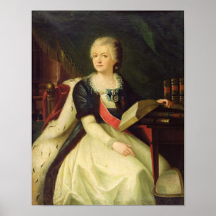 Portret van prinses Yekaterina R Poster