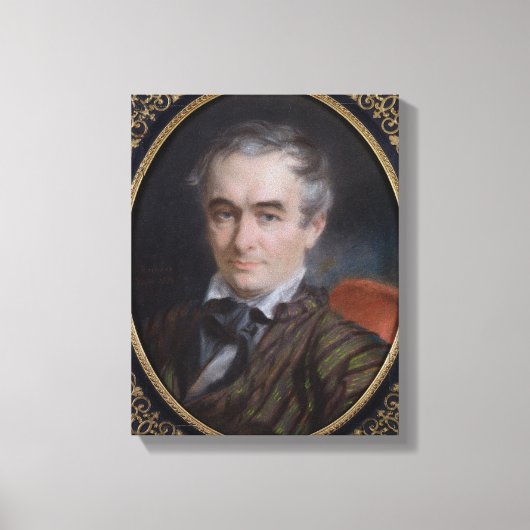 Portret van Prosper Merimee 1853 Canvas Afdruk (Voorkant)