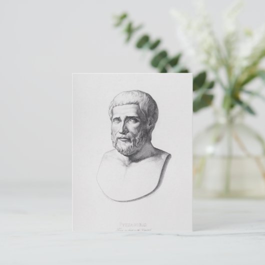 Portret van Pythagoras Briefkaart (Staand voorkant)
