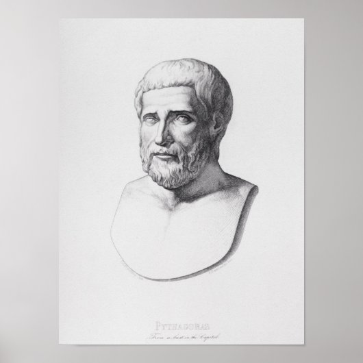 Portret van Pythagoras Poster (Voorkant)