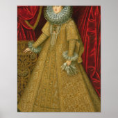 Portret van Queen Isabel Clara Eugenia Poster (Voorkant)