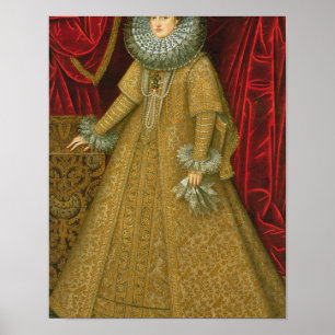 Portret van Queen Isabel Clara Eugenia Poster