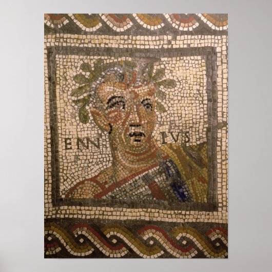 Portret van Quintus Ennius Poster (Voorkant)