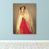 Portret van Rachel Canvas Afdruk (Insitu (Houten vloer))