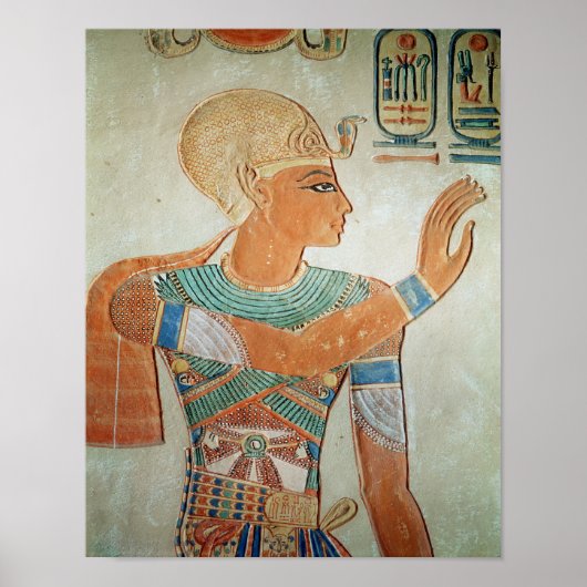 Portret van Ramesses III van Poster (Voorkant)