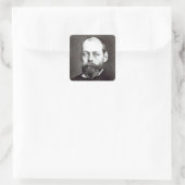 Portret van Randolph Churchill Vierkante Sticker (Tas)