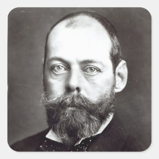 Portret van Randolph Churchill Vierkante Sticker (Voorkant)