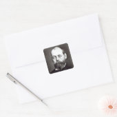 Portret van Randolph Churchill Vierkante Sticker (Envelop)