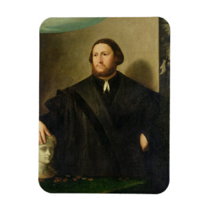 Portret van Raphaele Grassi (olie op doek) Magneet