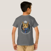 Portret van rechercheur Cat tekenen T-shirt (Achterkant volledig)