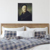 Portret van Rembrandt's vader Canvas Afdruk (Insitu (Slaapkamer))