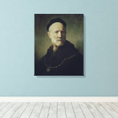 Portret van Rembrandt's vader Canvas Afdruk (Insitu (Houten vloer))