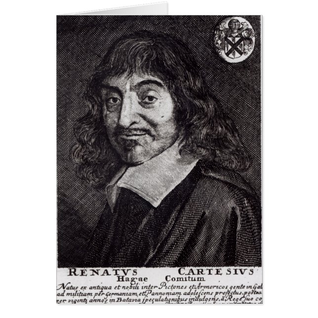 Portret van Rene Descartes (Voorkant)