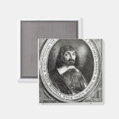 Portret van Rene Descartes, 1644 Magneet (Voorkant / Achterkant)