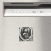 Portret van Rene Descartes, 1644 Magneet (Insitu (Vaatwasser))