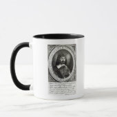 Portret van Rene Descartes, 1644 Mok (Links)