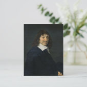 Portret van Rene Descartes c.1649 Briefkaart (Staand voorkant)