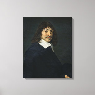 Portret van Rene Descartes c.1649 Canvas Afdruk